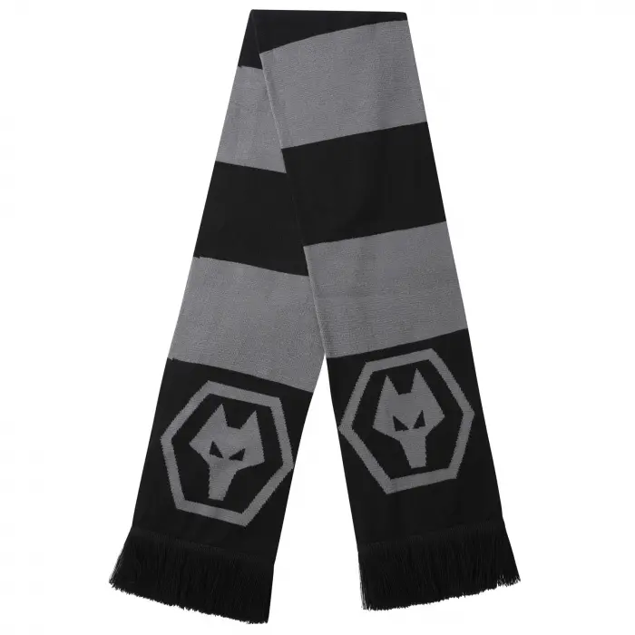 Wolverhampton Wanderers Store | Shop Official Blackout Bar Scarf Wolves Gear